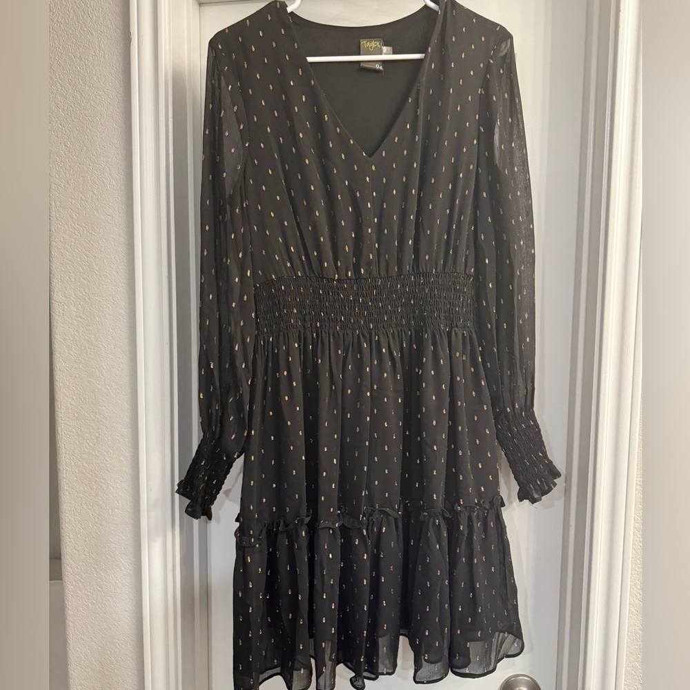 Black and Gold Dress